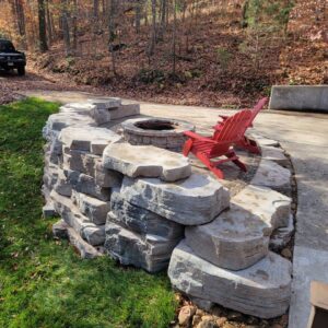 Kentucky fire pit installation company for properties in Greenville, Owensboro, and Madisonville