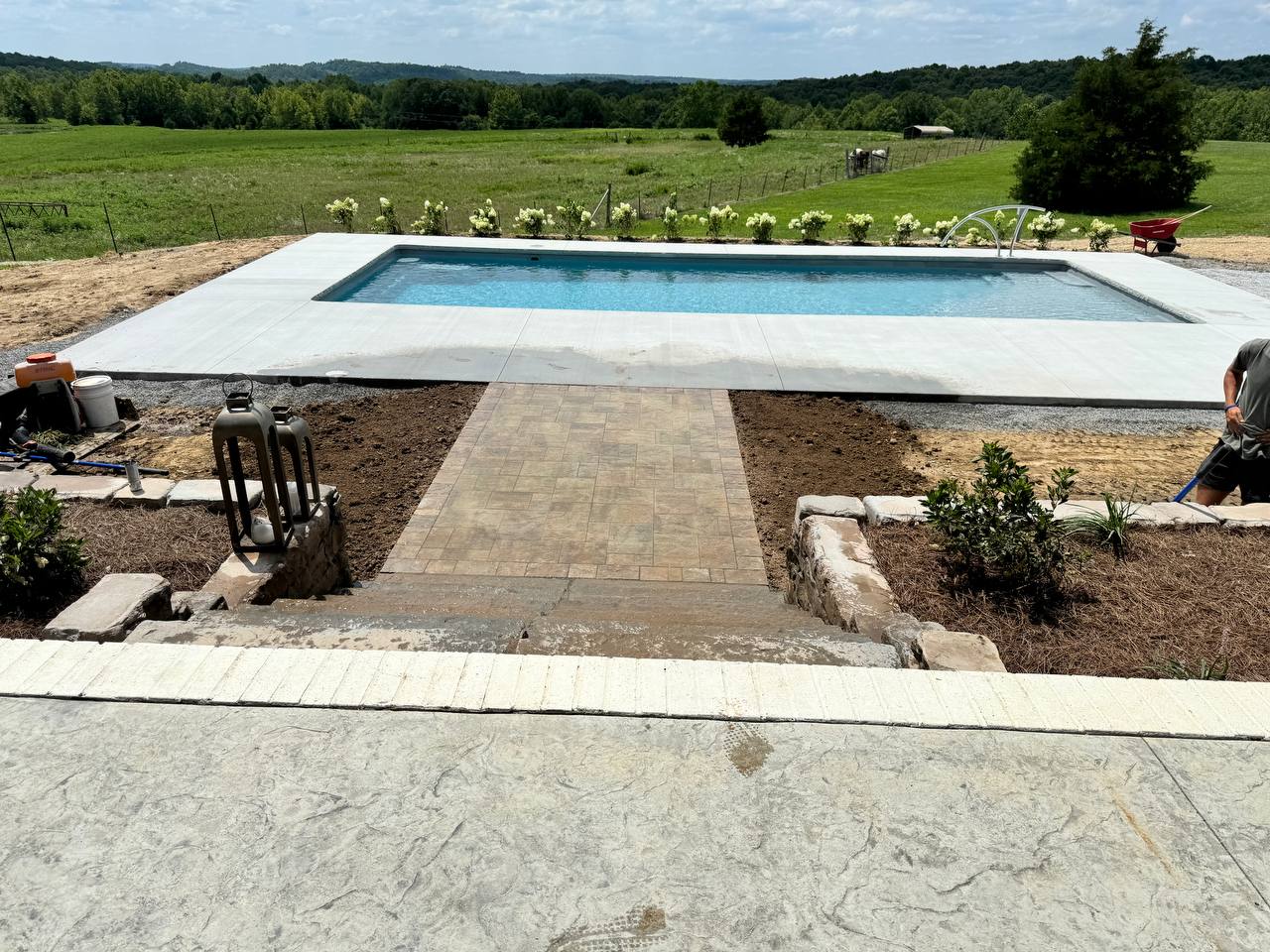 goperfection-Pavers-Madisonville Another angle of our professionals laying down pavers.